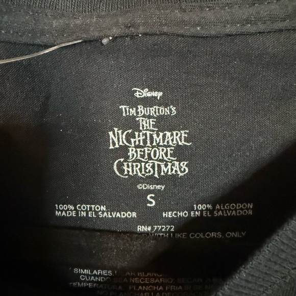 Disney Nightmare Before Christmas Oogie Boogie Black w/ Green Foil NWT - Picture 4 of 9
